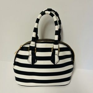 Generic Black and White Striped Mini Bag